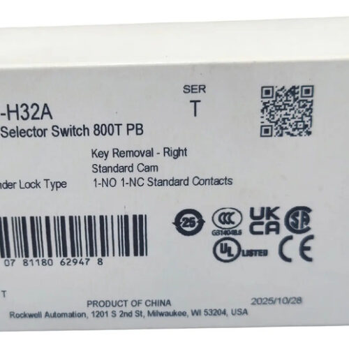 Allen Bradley 800t-h32a Interruptor Selector 2 Pos Plateado