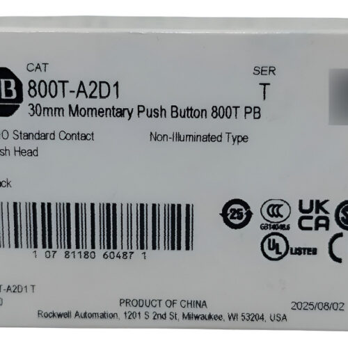 Allen Bradley 800t-a2d1 Push Botton Type 4, 13 Negro