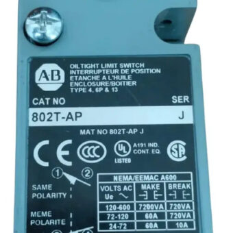 Limit Switch Allen Bradley 802t-ap Ser J Gris
