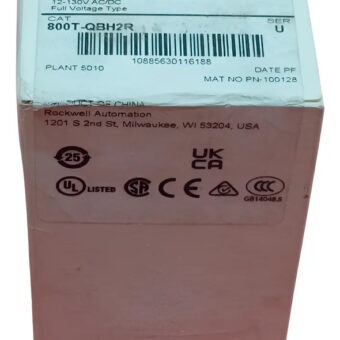 800t-qbh2r Allen Bradley Pushbutton 12-130v Ac/dc Red Blanco
