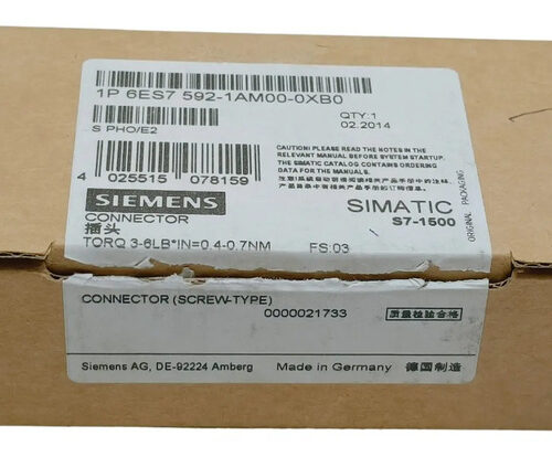 Siemens Simatic S7-1500 Connector, 6es7 592-1am00-0xb0,6es75