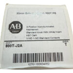 800t-j2a Botón Electromagnético Allen-bradley 24mm 24g Blanco