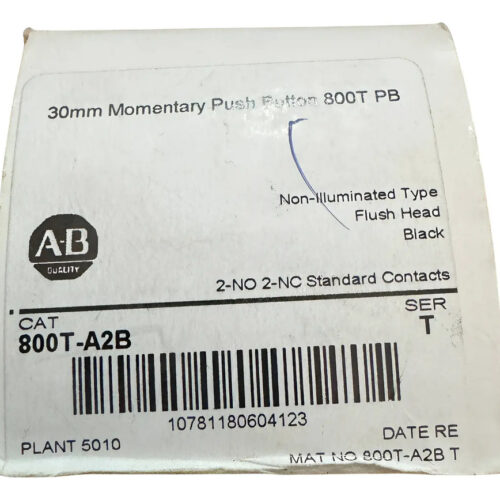 Allen Bradley 800t-a2b 300mm Monetray Push Button Negro