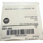 800t-a5a Allen-bradley Boton Pulsador Blanco 1no-1nc Negro