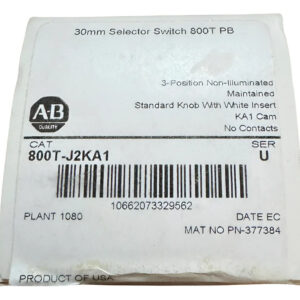 Allen-bradley 800t-j2ka1 Perilla Standar Con Inserto Blanco Negro