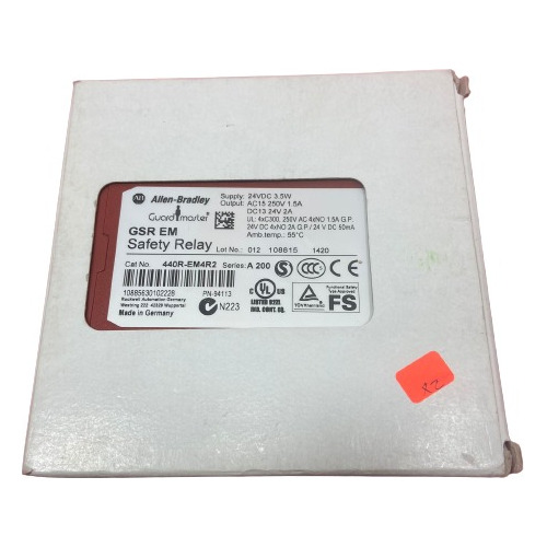 Allen Bradley 440r-em4r2 Guardmaster Safety Relay Original