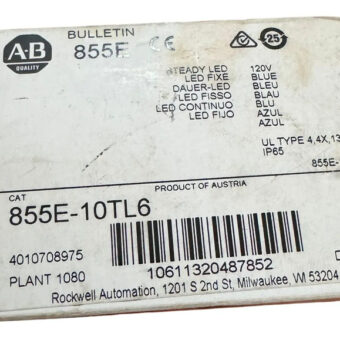 Allen-bradley 855e-10tl6 Led Fijo Azul