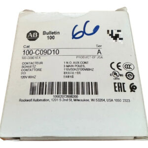 Allen-bradley Contactor 110-120 Vdc. 100-c09d10