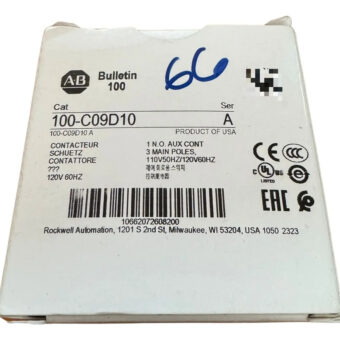 Allen-bradley Contactor 110-120 Vdc. 100-c09d10