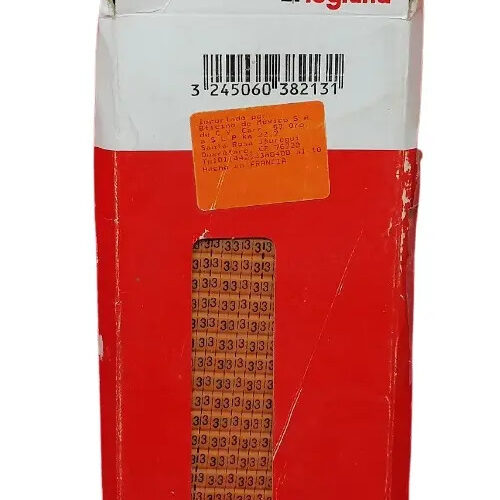 Marcador Para Cable Numero 3 2112 Piezas Legrand