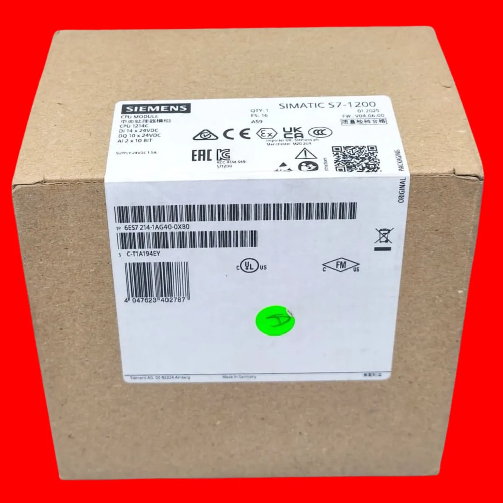 Plc Siemens, Modelo 6es7 214-1ag40-0xb0, 1214c Dc/dc/dc - Imagen 3