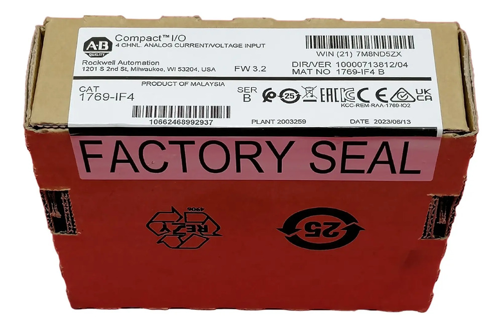 Allen Bradley 1769-if4 Módulo De Entrada Analógica - Imagen 2