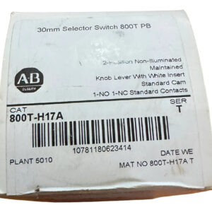 Allen Bradley 800t-h17a Selector 2-pos. Palanca Principal. N Negro