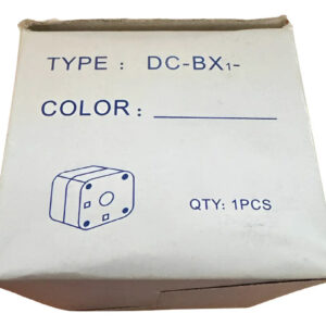 Caja Paro De Emergencia Dc-bx1 Negro