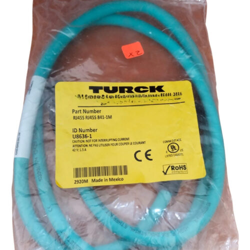 Turck Rj45s Rj45s 841-1m Cable Ethernet Dual