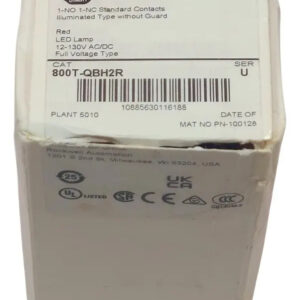 Allen Bradley 800t-qbh2r Rojo Pulsador Luminoso
