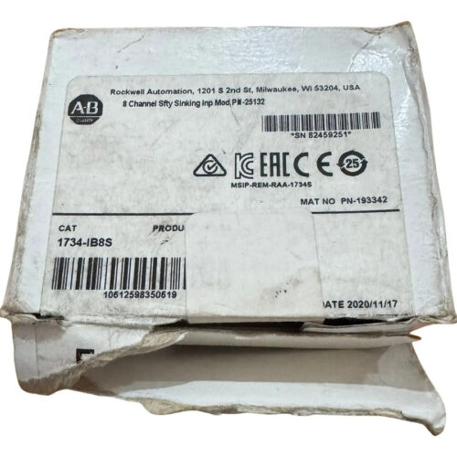 1734-ib8s Allen Bradley Safety Sink Digital Input Module
