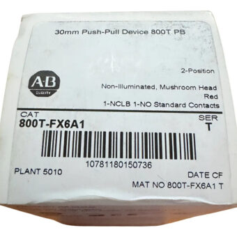 Allen-bradley 800t-qt10w Illum Clear Pilot Light 120 Vac Blanco