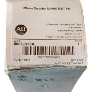 Allen Bradley 800t-h33a Selector Con Llave De 2 Posiciones C
