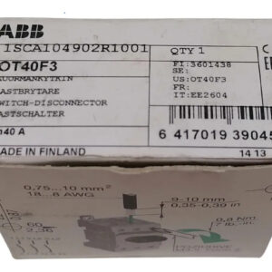 Switch Desconectador Tripolar Abb 1sca104902r1001 Gris