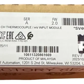 Allen Bradley 1762-it4 4 Canales Termocupla / Mv Micrologix