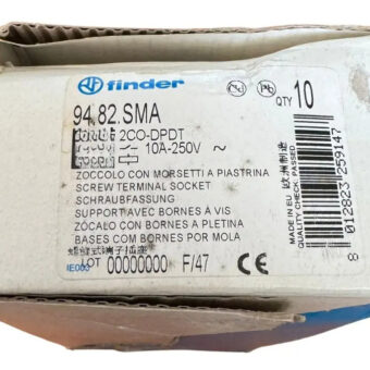 Caja Con 9pz Finder 94.82.sma Socket Relays, Din Rail/panel