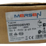 Fusible De Disparo Rapido Mersen Nh000gg50v63 63a