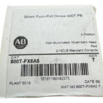 Allen-bradley 800t-fx6a5 Non-iluminated Musroom Head Red