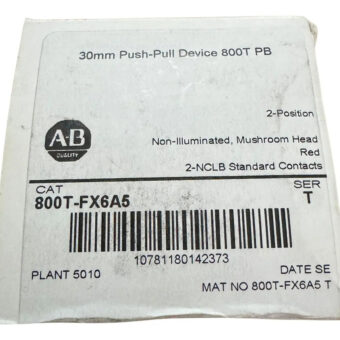 Allen-bradley 800t-fx6a5 Non-iluminated Musroom Head Red