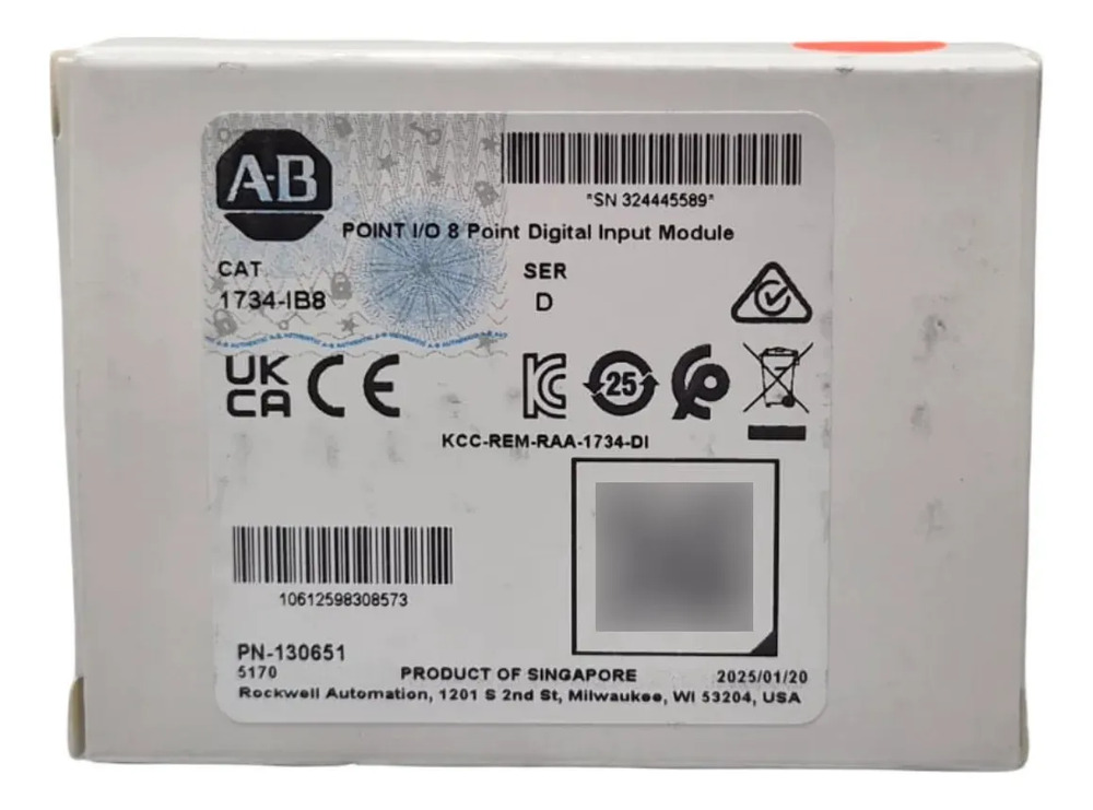 Allen Bradley 1734-ib8 Módulo Point I/o - Imagen 2