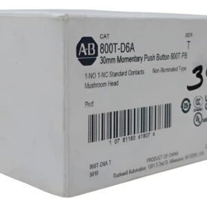 800t-d6a Allen-bradley Boton Pulsador Hongo Rojo 1no-1nc Rojo