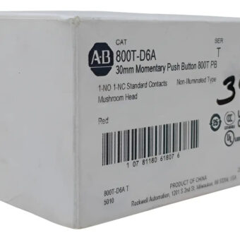 800t-d6a Allen-bradley Boton Pulsador Hongo Rojo 1no-1nc Rojo