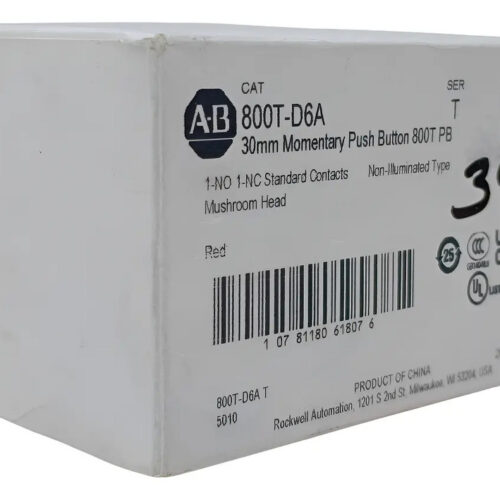 800t-d6a Allen-bradley Boton Pulsador Hongo Rojo 1no-1nc Rojo