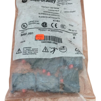 800f-x01 Allen-bradley Block De Contacto 1 N.c.  ( 10 Pz ) Negro
