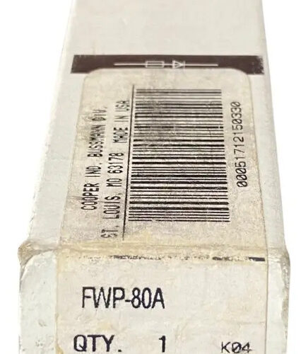 Bussmann Fwp-80a Fusible. Nuevo Caja Abierta