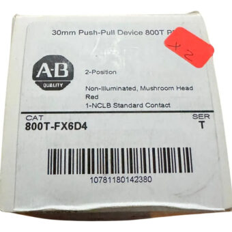 Allen Bradley 800t-fx6d4 Botón Parada De Emergencia 30mm