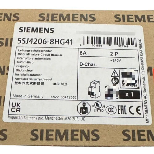 5sj4206-8hg41 Siemens Int Termomag P/riel 2p 6a D 14ka 440va