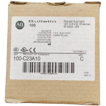Allen Bradley 100-c23a10 Contactor 23 Amp 240 Vac 60 Hz