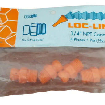 41406 Loc-line Conector 1/4 In Npt, Paquete De 4 Pza.