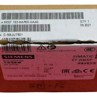 Siemens 6es7 193-6ar00-0aa0 Simatic Et 200sp Adaptador