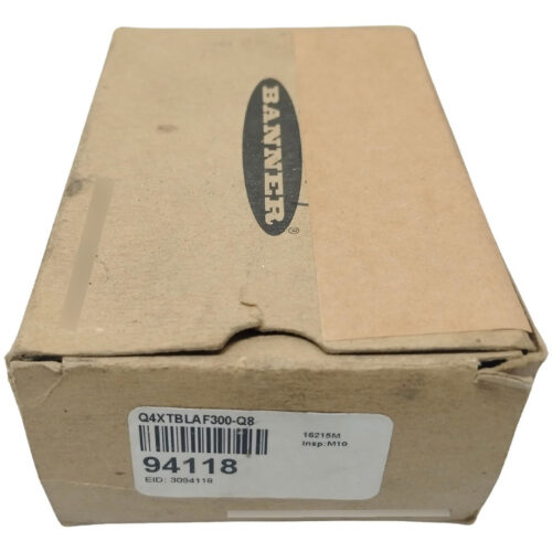 Q4xtblaf300-q8 Banner Laser Distance Sensor 10-30vdc Pnp/npn