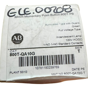 Neu Allen Bradley 800t-qa10g Druckknopf Ser.t 800tqa10g Negro