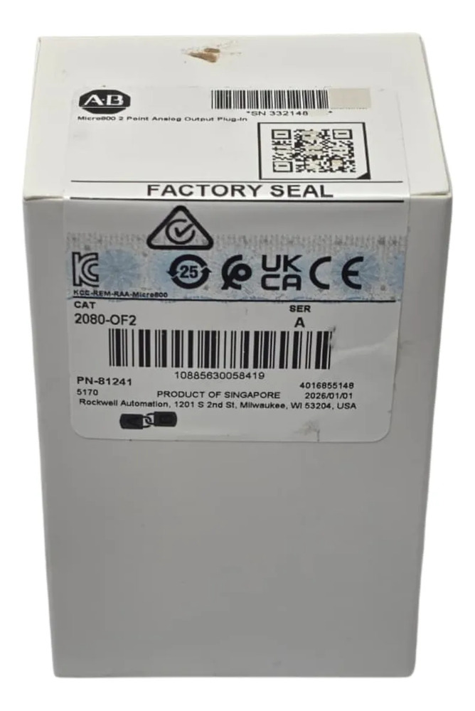 2080-of2 Allen-bradley Micro 800 Analog Output Mod 2pt - Imagen 2