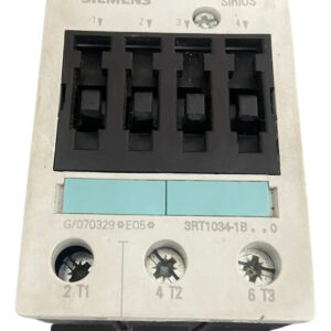 Contactor Siemens 3rt1034 1b... Bobina 24vdc C/contactos Aux