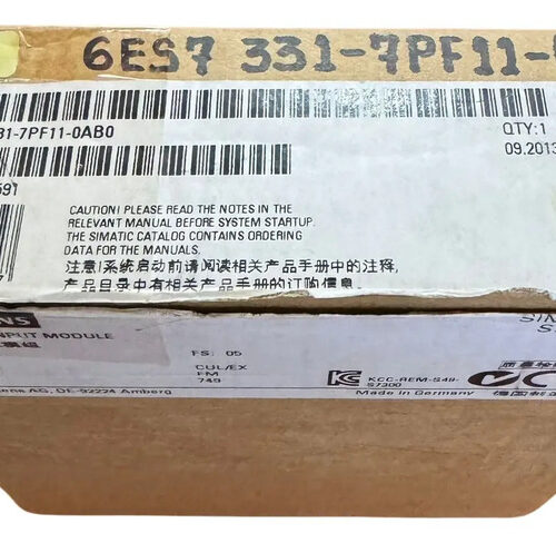 Siemens 6es7 331-7pf11-0ab0 Simatic S7-300