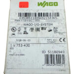 Wago 753-430 8-channel Digital Input Module 24vdc