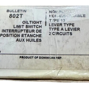 Allen Bradley 802t-a Limit Switch Non Plug-in 2 Circuits