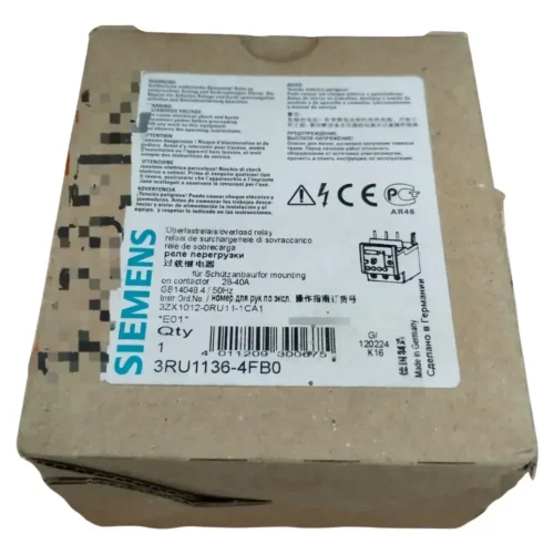 Siemens 3ru1136-4fb0 Rele De Sobrecarga