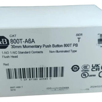 Allen Bradley 800t-a6a Momentáneos Contacto Pulsador Ser T Red