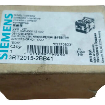Siemens 3rt2015-2bb41 Contactor
